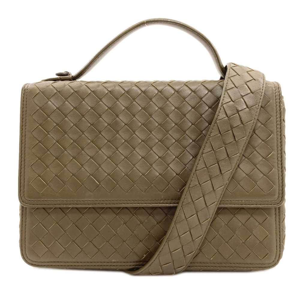 Bottega Veneta Almuna Intrecciato Handbag, Calfskin, Women's.